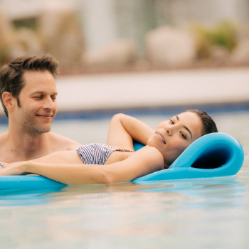 Experience the relaxing lounge pools and thermal mineral waters during a couples spa day at Glen Ivy Hot Springs.