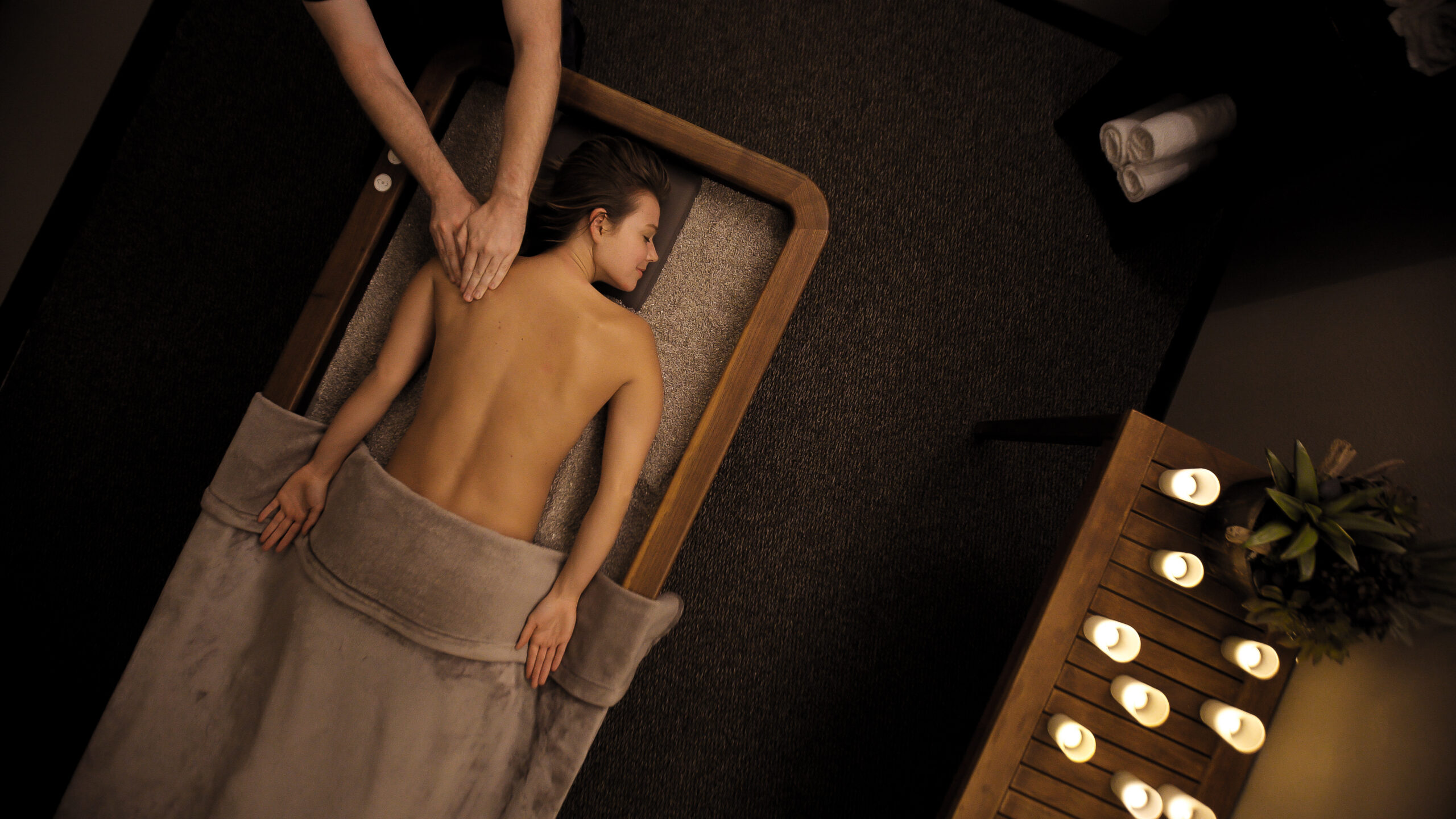 Quartz massage service/treatment at Glen Ivy Hot Springs.